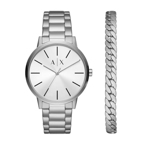 Armani Exchange AX7138SET Mens Dress Watch and Bracelet Gift Set