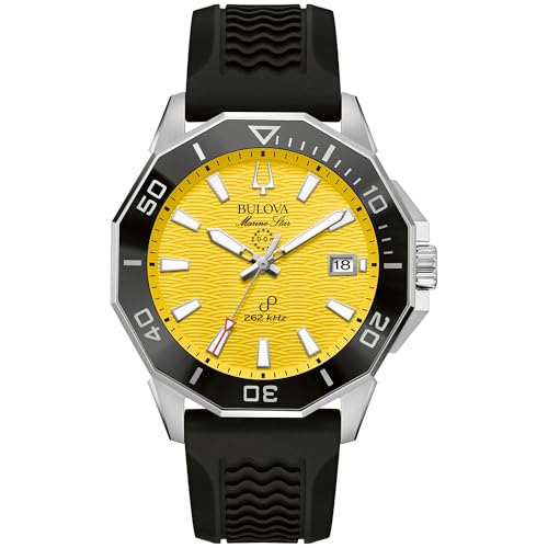 Bulova Men's Analogue Quartz Watch with Silicone Strap 96B431, Black