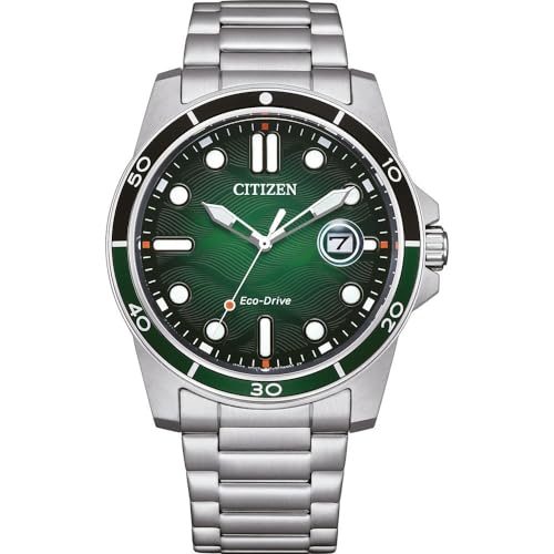 CITIZEN Men's Analog Eco-Drive Wristwatch Sporty Marine Watch
