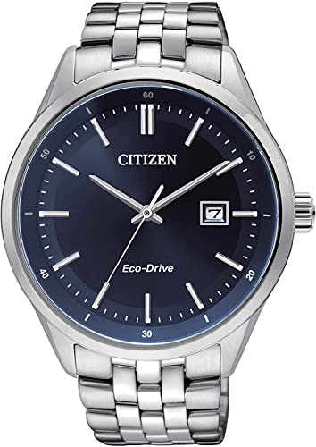 CITIZEN Men's Analogue ECO-Drive Watch with a Stainless Steel Band, Silver Tone, Bracelet