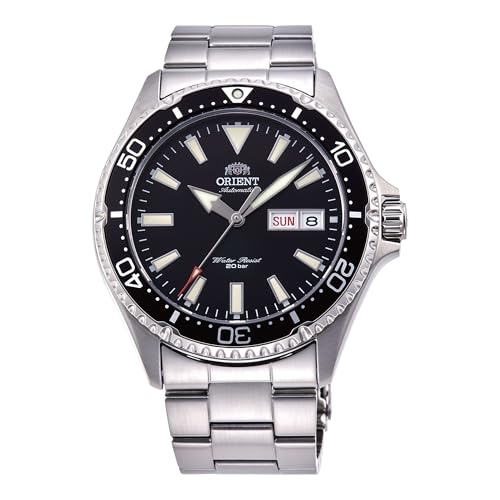 Orient Sports Kamasu Mako Iii V1 – Men's Automatic and Manual Winding Mechanical Sports Wrist Watch, Black Graphite, Sporty