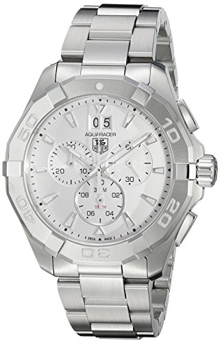TAG Heuer Men Analog Swiss Quartz Watch with Stainless Steel Strap CAY1111.BA0927