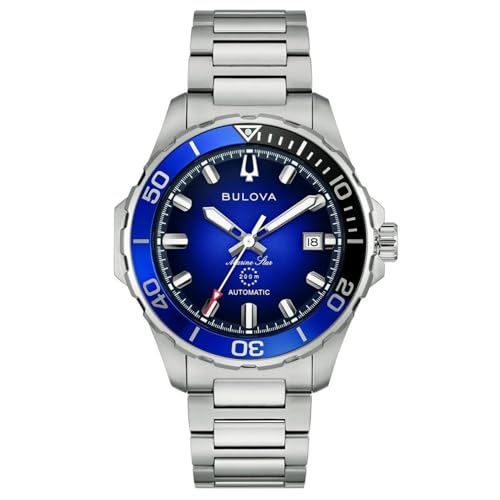 Bulova Men's Automatic Watch Marine Star Steel/Blue 98B471
