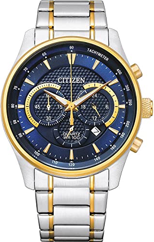 Citizen Men Chronograph Quartz Watch with Stainless Steel Strap AN8194-51L