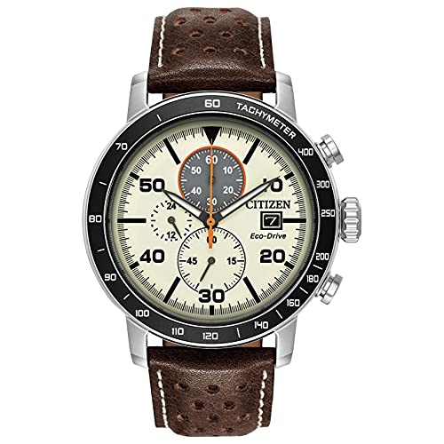 Citizen Men's Analog Quartz Watch with Leather Strap CA0649-06X
